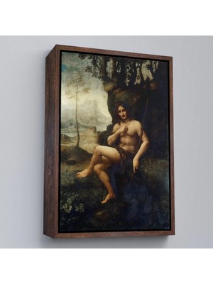 Uslucan Alışveriş Ahşap Çerçeveli Leottç.knvdo Da Vinci - Francesco Melzi - Bacchus TABLO-7351