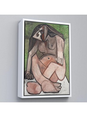 Uslucan Alışveriş Ahşap Çerçeveli Pablo Picasso - Nu Accroupi TABLO-7363