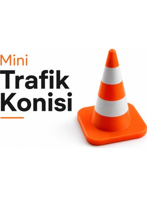 Yapı3D Mini Trafik Konisi | Dekoratif Trafik Dubası | Masaüstü Mini Uyarı Konisi | Eğitim ve Hobi Amaçlı