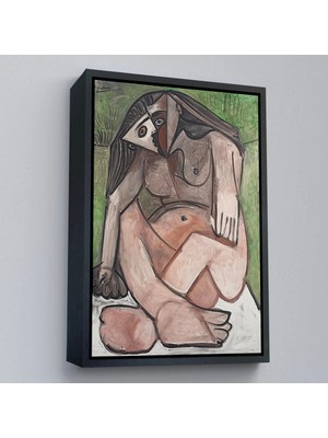 Uslucan Alışveriş Ahşap Çerçeveli Pablo Picasso - Nu Accroupi TABLO-7363