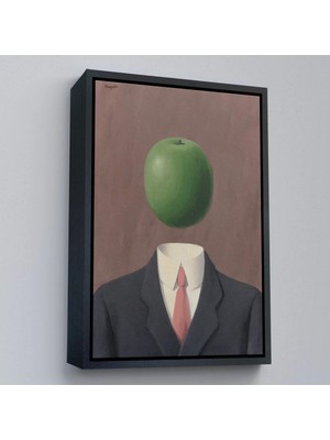Uslucan Alışveriş Ahşap Çerçeveli Rene Magritte - Soyut Sabit Fikir TABLOSU-7343