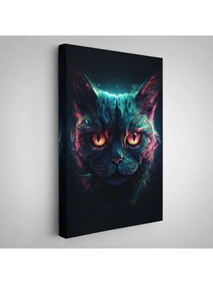 Uslucan Alışveriş Savaşçı Kedi TABLOSU-7900