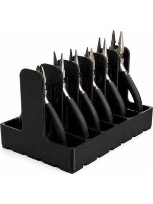 Yapı 3D Çok Bölmeli Pense Düzenleyici Stand | Masaüstü El Aleti Organizeri | Atölye ve Çalışma Masası |