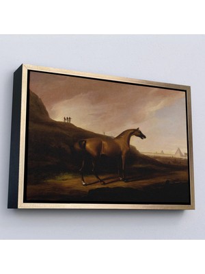 Uslucan Alışveriş Ahşap Çerçeveli Alvan Fisher - Napolyon'un Atı Tablo - Napoleon’s HORSE-7100