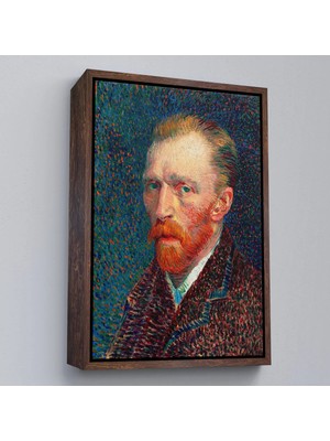 Uslucan Alışveriş Ahşap Çerçeveli Vincent Van Gogh - Otoportre TABLO-7453