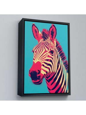 Uslucan Alışveriş Ahşap Çerçeveli Zebra TABLOSU-7642