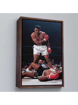 Uslucan Alışveriş Ahşap Çerçeveli Muhammet Ali Nakavt TABLOSU-7938