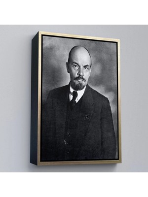 Uslucan Alışveriş Ahşap Çerçeveli Sovyet Lideri Vladimir Lenin TABLO-7944