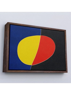 Uslucan Alışveriş Ahşap Çerçeveli Joan Miro Güneşin Şarkısı TABLOSU-7075