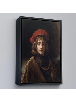 Uslucan Alışveriş Ahşap Çerçeveli Rembrandt - Sanatçının Oğlu Titus Tablo -Titus, The Artist's SON-7438