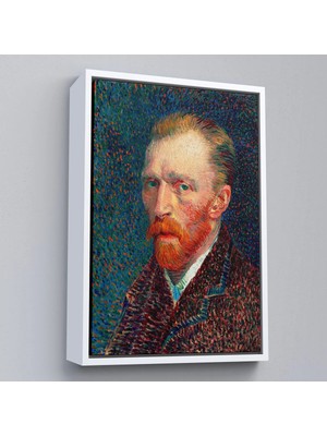 Uslucan Alışveriş Ahşap Çerçeveli Vincent Van Gogh - Otoportre TABLO-7453