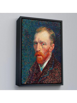 Uslucan Alışveriş Ahşap Çerçeveli Vincent Van Gogh - Otoportre TABLO-7453