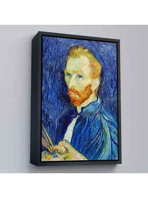 Uslucan Alışveriş Ahşap Çerçeveli Vincent Van Gogh - Otoportre TABLO-7456