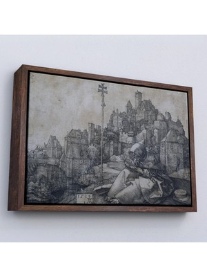 Uslucan Alışveriş Ahşap Çerçeveli Albrecht Durer - Büyük Aziz Anthony TABLO-7122