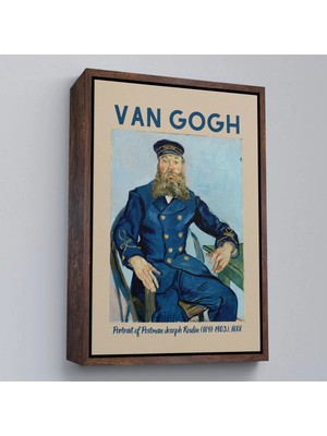 Uslucan Alışveriş Ahşap Çerçeveli Vincent Van Gogh – Postacı Joseph Roulin’in Portresi TABLO-8051