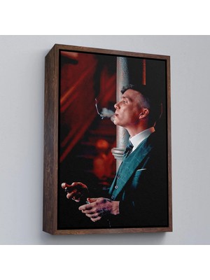 Uslucan Alışveriş Ahşap Çerçeveli Thomas Shelby - Tommy Shelby TABLO-7843