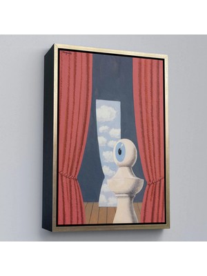 Uslucan Alışveriş Ahşap Çerçeveli Rene Magritte Belçika Sürrealizim Shekspare TABLO-7327