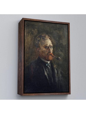 Uslucan Alışveriş Ahşap Çerçeveli Vincent Van Gogh - Otoportre TABLO-7444