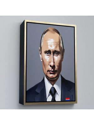 Uslucan Alışveriş Ahşap Çerçeveli Vladimir Putin Rusya Devlet Başkanı TABLO-7737