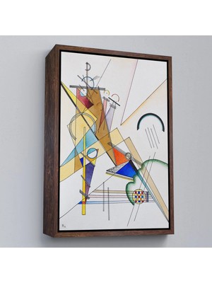 Uslucan Alışveriş Ahşap Çerçeveli Wassily Kandinsky Gewebe TABLO-7493
