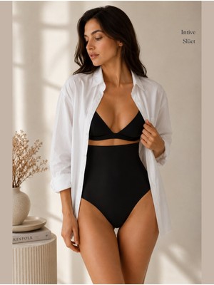 Intive Lingerie Papatya Lazer Kesim Dikişsiz Ultra Yüksek Bel Karın Iz Belli Etmez Toparlayıcı Slip Kose