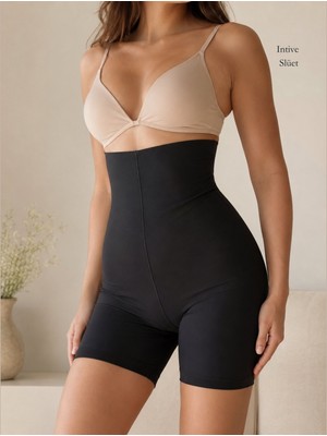 Intive Lingerie Papatya Yüksek Bel Beli Silikonlu Ultra Yüksek Bel Şort Korse