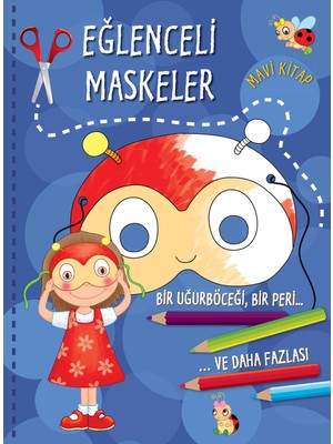 Elma Shop Eğlenceli Maskeler (Mavi )