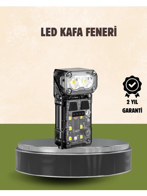 3’ü 1 Arada LED Far Şarj Edilebilir Sensörlü Manyetik 10 Saat Kullanım