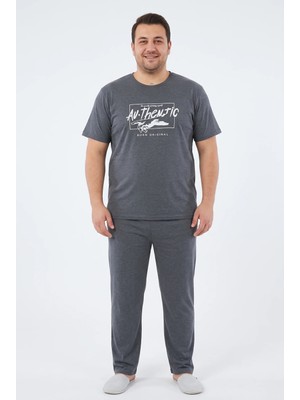 Fames Büyük Beden Erkek Born Original Yazılı Pijama Takımı