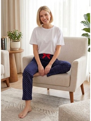 Lady Queen Bambu Likralı Ring Viskon Pijama Altı 6018