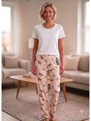 Lady Queen Bambu Likralı Ring Viskon Pijama Altı 6018
