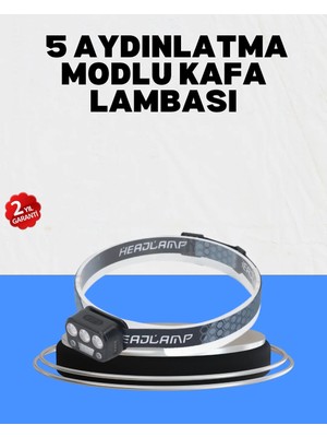 Gece Koşusu Için LED Kafa Lambası El Sensörlü