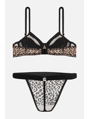 Gia Grace Brigitte Leopar Desenli Iç Çamaşırı Takımı