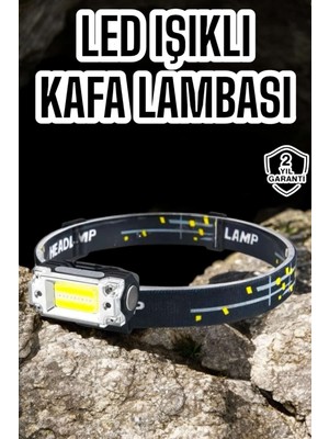 Kamp Feneri Balıkçı Feneri Başlıklı Suya Dayanıklı Kafa Lambası