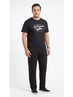 Fames Büyük Beden Erkek Born Original Yazılı Pijama Takımı