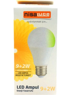 Artisan Cappadocia 9+2W E27 Beyaz-Yeşil LED Ampul (5639)