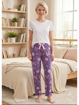 Lady Queen Bambu Likralı Ring Viskon Pijama Altı 6018