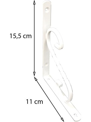 Kaia Life Ferforje Raf Altı No:1 Beyaz