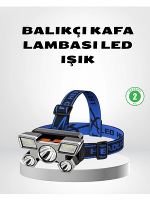 Şarj Edilebilir LED Kafa Feneri – 4 Işık Modu, Ipx5 Su Geçirmez, Hareket Sensörlü