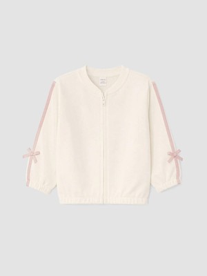 LC Waikiki Bisiklet Yaka Kız Çocuk Fermuarlı Sweatshirt  (W6)