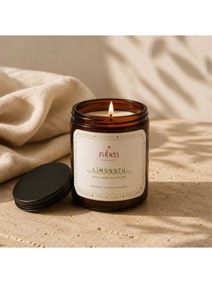 Ruhen Aromatherapy Limonotu Soyalı Mum