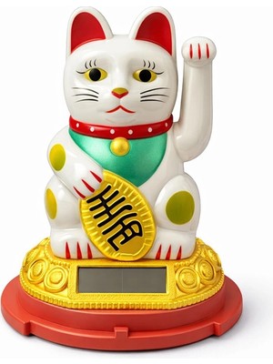 Güneş Enerjili Sallanan Şans Kedisi - Maneki Neko ALK4520
