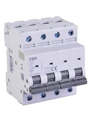 6VTB-4C100 Otomatik Sigorta 6ka C Tipi 4 Kutup 100A