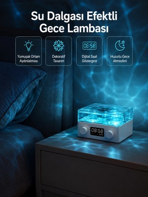 sbodurhome Stereo Sesli Gece Lambalı Bluetooth Hoparlör – Şık Vintage Tasarım