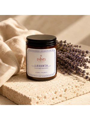 Ruhen Aromatherapy Lavanta Soyalı  Mum