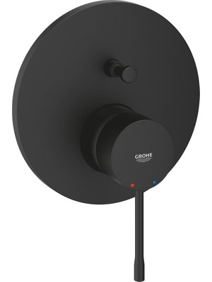 Hansgrohe Grohe Essence Ankastre Banyo Duş Bataryası 2 Çıkışlı Divertörlü Phantom Black - 24167KF1