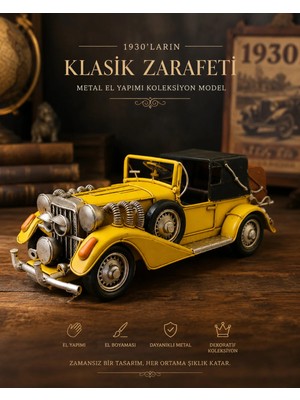 Dekoratif Metal Lincoln Araba | El Yapımı Koleksiyon Modeli