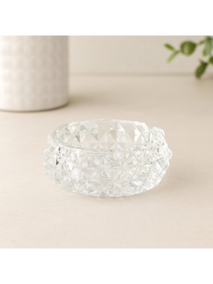 Cam Diamond Kristal Yuvarlak Küllük 11.2 cm