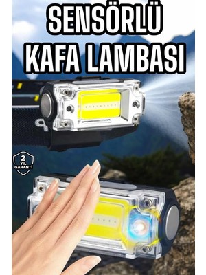 Şarjlı Kafa Feneri Suya Dayanıklı Ayarlanabilir Kamp Feneri