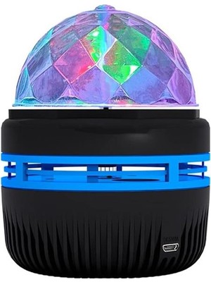 Ledx YQX-6888 Mini Usb’li 3 Watt Şarjlı Sihirli Rgb LED Disko Topu